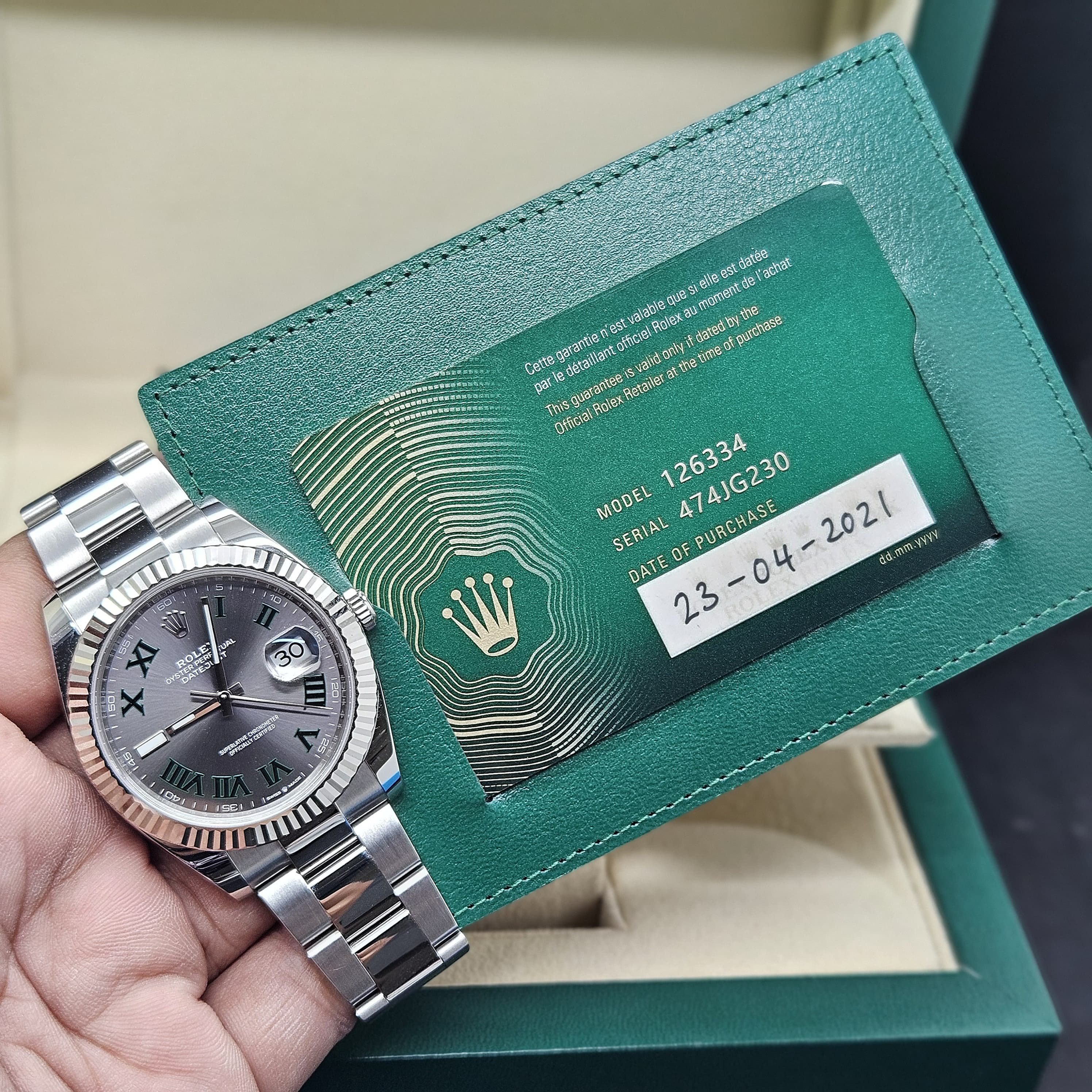 Rolex Datejust II Wimbledon Dial 